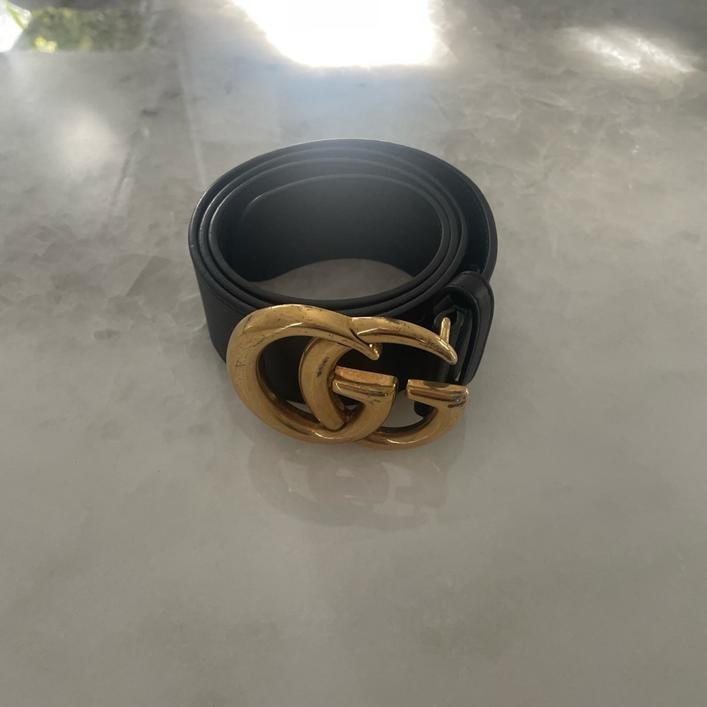 Gucci - Double G Black Belt